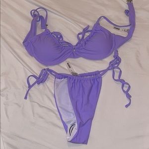 Shein purple kini